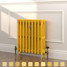 CI-SH645-YEL-TH - Shelbourne Yellow 3 Column Victorian Cast Iron Radiator H645mm x W457mm CI-SH645-YEL-TH - Shelbourne Yellow 3 Column Victorian Cast Iron Radiator H645mm x W457mm